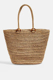 Straw Bag Women's Bag Shoulder Portable Large-Capacity Beach Woven Bag