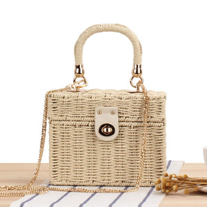 Straw Rope Women's Bag Messenger Handbag Beach Bag