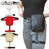 Unisex Street Crossbody Belt Bag PU Leather Small Purse Zipper Outdoor Hiking