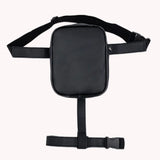 Street Crossbody Bags Fanny Pack PU Leather Phone Pouch Small Purse Zipper Solid