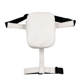 Street Crossbody Bags Fanny Pack PU Leather Phone Pouch Small Purse Zipper Solid