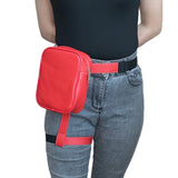 Street Crossbody Bags Fanny Pack PU Leather Phone Pouch Small Purse Zipper Solid