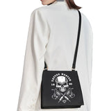 Gothic Skull Pattern Shoulder Bag for Women