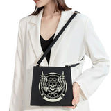 Gothic Skull Pattern Shoulder Bag for Women