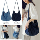 Harajuku High Capacity Cowboy Crossbody Bag Retro Casual Tote