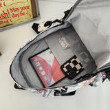 Graffiti Street Backpack Unisex Schoolbag Large Capacity Outdoor Travel