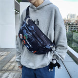 Street Hip-hop Waist Bag Unisex Fanny Pack Large Capacity Shoulder Crossbody