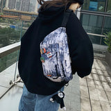 Street Hip-hop Waist Bag Unisex Fanny Pack Large Capacity Shoulder Crossbody