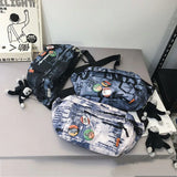 Street Hip-hop Waist Bag Unisex Fanny Pack Large Capacity Shoulder Crossbody