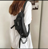 Nylon Fanny Pack Waist Belt Bag Hip hop Crossbody Chain Waist Pack