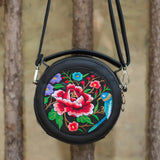 Ethnic Style Embroidery Small Bag Women's PU Leather Handheld Shoulder Bag