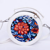Ethnic Style Embroidery Small Bag Women's PU Leather Handheld Shoulder Bag