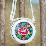Ethnic Style Embroidery Small Bag Women's PU Leather Handheld Shoulder Bag
