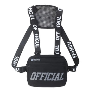 Men's Military Chest Rig Bag Hip Hop Waist Packs