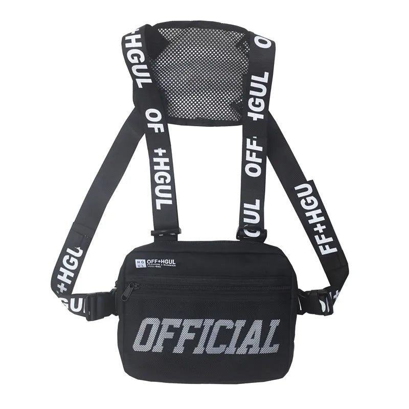 Men's Military Chest Rig Bag Hip Hop Waist Packs