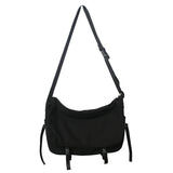 Large Canvas Shoulder Bag Unisex Messenger Hip Hop Sports Leisure Bag