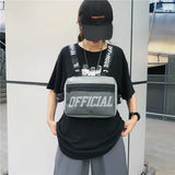 Tactical Vest Crossbody Chest Bag Hip Hop Style