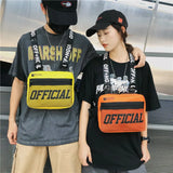 Tactical Vest Crossbody Chest Bag Hip Hop Style