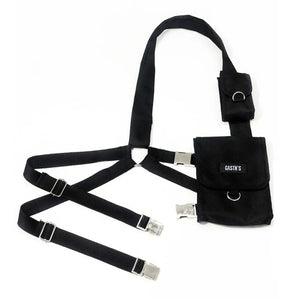 Streetwear Vest Bag For Woman Tactical Chest Rig Bags Hip Hop Canvas Waist Bag