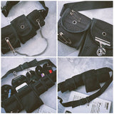 Streetwear Waist Bag Tactical Crossbody Pack Chest Bags Hip hop Unisex