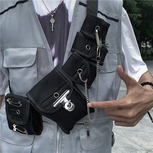 Streetwear Waist Bag Tactical Crossbody Pack Chest Bags Hip hop Unisex