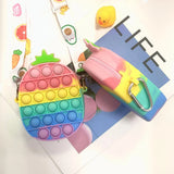 Stress Reliever Anti-Stress Squeeze Bubble Purse Toy Gift