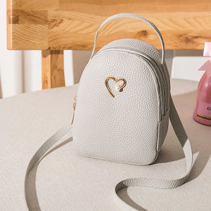 Women's Small String Backpack Letter Purse Messenger Bag