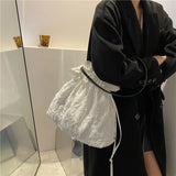 Canvas Shoulder Bag Women Bucket Vintage Bolsa