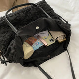 Canvas Shoulder Bag Women Bucket Vintage Bolsa