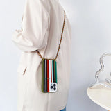 iPhone 14 Pro Max Case Crossbody Necklace Strap Silicone Bumper Cover