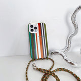 iPhone 14 Pro Max Case Crossbody Necklace Strap Silicone Bumper Cover