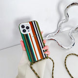 iPhone 14 Pro Max Case Crossbody Necklace Strap Silicone Bumper Cover