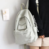 Stripe Corduroy Woman Backpack Schoolbag Teenage Girls Boys