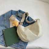 Stripe Corduroy Woman Bag Female Shoulder Bags Ladies Hand Bags