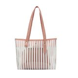 Stripe Women's Bag Shoulder Women's Bag Bag Printing Letter