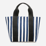 Striped Canvas Tote Bag Small Women Bag Portable Women's Handbag Shoulder Bag