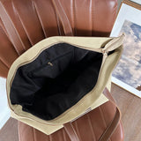 Striped Canvas Shopper Handbags Large Shoulder Bags Casual Tote