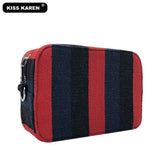 Striped Women Messenger Bags Women's Shoulder Bags Lady Purse Cross-body Bags
