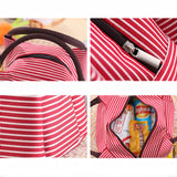 Stripes Lunch Bag for Women Isothermal Bag Packaged Food Thermal Bags