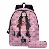 Anime School Bag Set for Students with Pencil Case