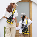 Student Backpacks Kids Crossbody Bags Canvas Mini Couple Backpack
