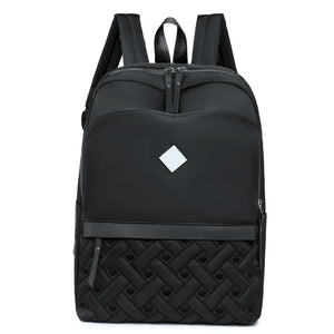 Oxford School Backpack Large Capacity Zipper Casual Bag