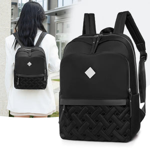 Oxford School Backpack Large Capacity Zipper Casual Bag