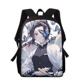 Anime Demon Slayer Print School Bag for Boys and Girls 15 Inch Backpack