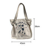Large Capacity Canvas Cloth Bag Women Shopping Handbag Eco Totes