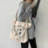 Large Capacity Canvas Cloth Bag Women Shopping Handbag Eco Totes