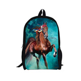 Student Backpack Crazy Horse Wen's Travel Bags