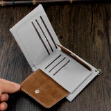 Casual Wallet with Anti Thief Chain for Men and Boys