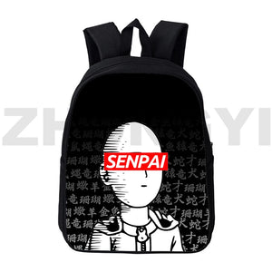 One-Punch Man Backpack 12/16 Inch Large Capacity Backpack Women Children Cartoon