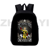 One-Punch Man Backpack 12/16 Inch Large Capacity Backpack Women Children Cartoon